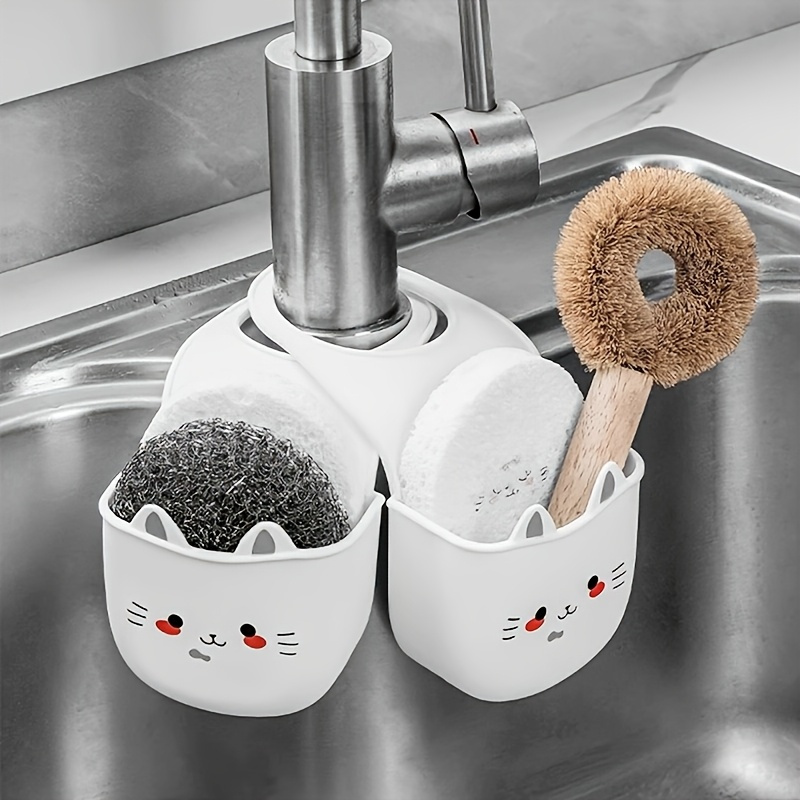 Silicone Tap Washer - Panier de rangement suspendu pour évier