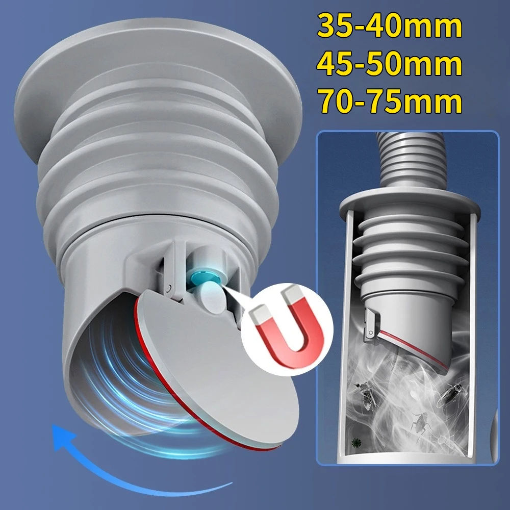 Drain Pipe Clip - Bouchon d'évier de cuisine en Silicone,