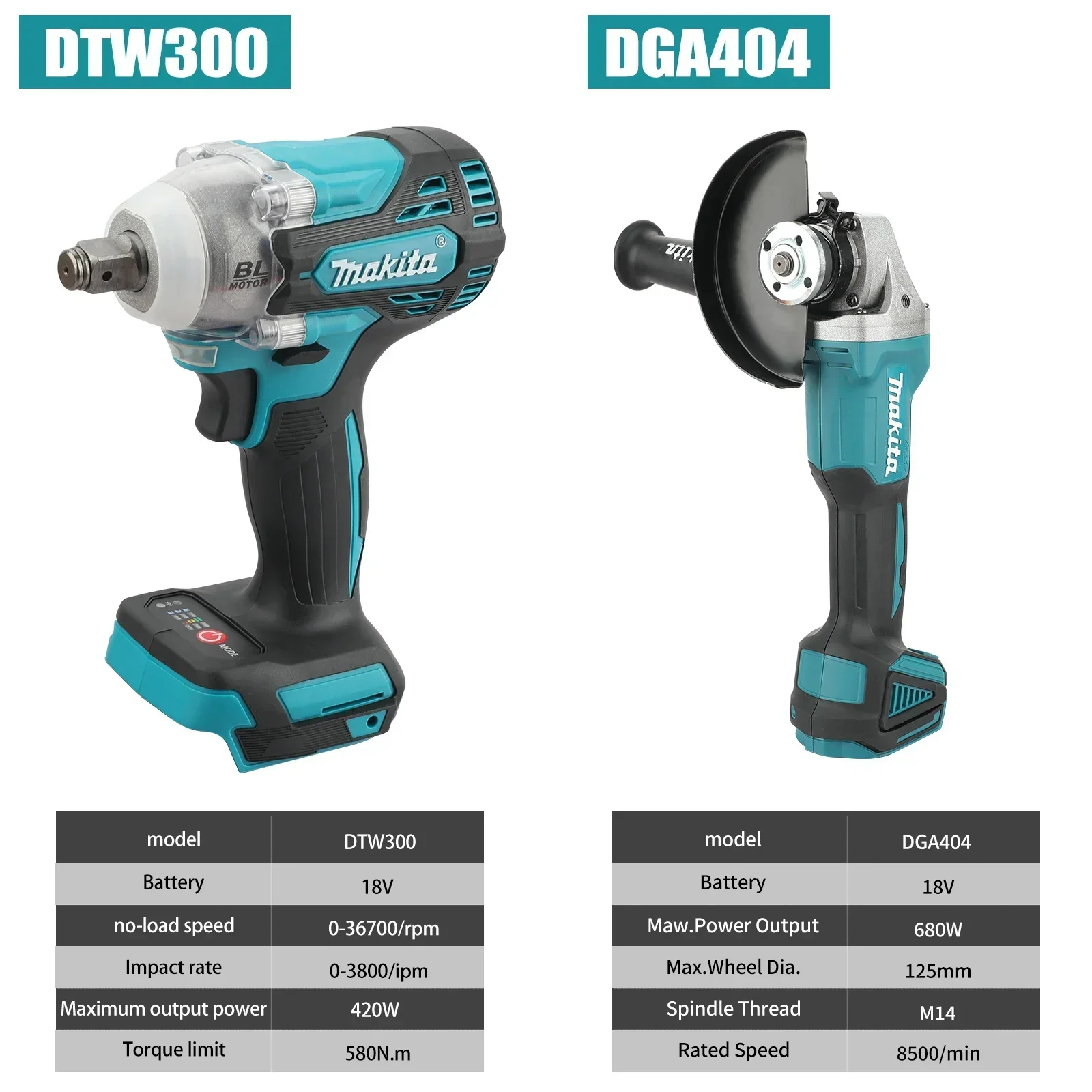 Makita DTW300 ou DGA404 Combo  - Makita Drill Dtw300 avis et prix