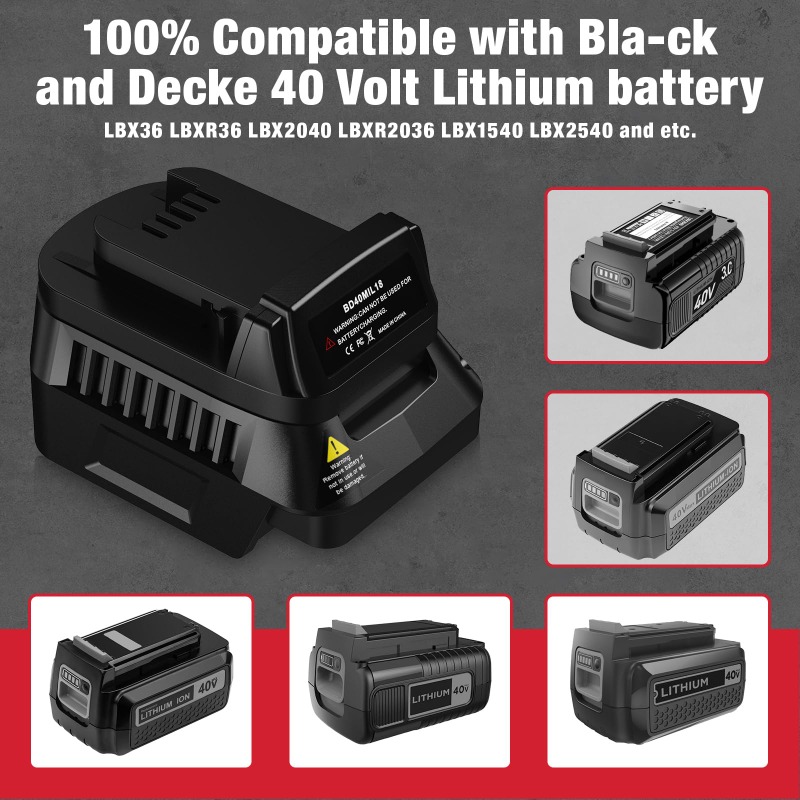 Adaptateur de batterie pour ou - Black+Decker Tool Cordless avis et prix